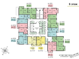 Продается 3-комнатная квартира ЖК Планета, корпус 2, 63.5 м², 9130000 рублей