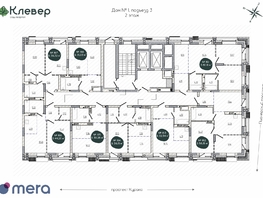 Продается 1-комнатная квартира ЖК Клевер, 30.26  м², 5104000 рублей