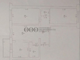 Продается 3-комнатная квартира Молодежный пр-кт, 88.9  м², 12490000 рублей