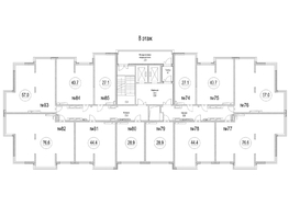 Продается 1-комнатная квартира ЖК Сити-парк, дом 9, 44.4  м², 5727600 рублей