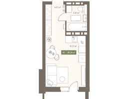 Продается Студия ЖК НОВА на Московском, 26.24  м², 5051200 рублей