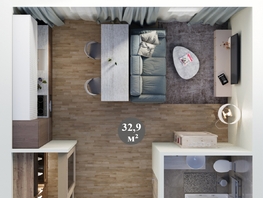 Продается 3-комнатная квартира ЖК Три поколения, дом 13, 52.9  м&sup2;, 6612500 рублей