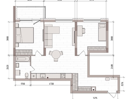Продается 3-комнатная квартира ЖК Уютный квартал, дом 2, 71.8  м&sup2;, 10303300 рублей