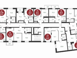 Продается 2-комнатная квартира ЖК Скандинавские кварталы, дом 1, 69.9  м², 9145500 рублей