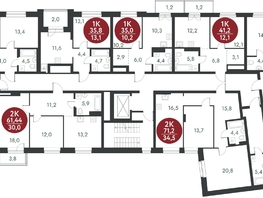 Продается 1-комнатная квартира ЖК Скандинавские кварталы, дом 1, 35 м², 5310200 рублей
