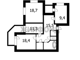 Продается 3-комнатная квартира Вокзальная магистраль ул, 80.2 м², 10500000 рублей