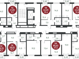 Продается 3-комнатная квартира ЖК Скандинавские кварталы, дом 1, 86.65 м², 9772600 рублей