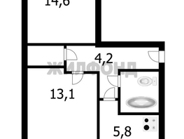 Продается 2-комнатная квартира Зорге ул, 43.8 м², 3150000 рублей