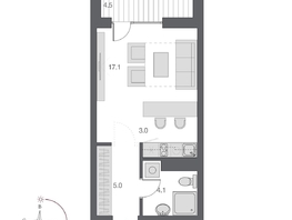 Продается Студия ЖК Дом Нобель, 31.45 м², 9150000 рублей