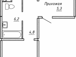 Продается 2-комнатная квартира ЖК Гренландия, Лес дом №5, 65.4 м², 7090000 рублей