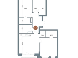 Продается 4-комнатная квартира ЖК 19/56 Кварталы Телецентра, сек 6, 76.87 м², 13700000 рублей