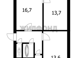 Продается 3-комнатная квартира Олеко Дундича ул, 57.5 м², 4899000 рублей