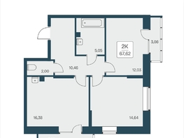 Продается 2-комнатная квартира ЖК Расцветай на Дуси Ковальчук, 67.58 м², 11250000 рублей