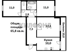 Продается 3-комнатная квартира Планировочная ул, 65.8 м², 7280000 рублей