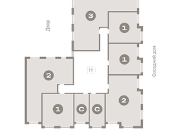 Продается 1-комнатная квартира ЖК Пшеница, дом 2.1, 44.79 м², 6540000 рублей