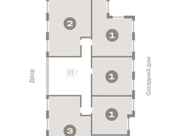 Продается 1-комнатная квартира ЖК Пшеница, дом 2.1, 41.39 м², 6400000 рублей