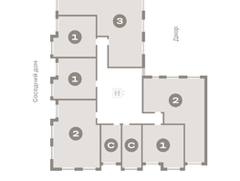 Продается 2-комнатная квартира ЖК Пшеница, дом 2.1, 88.83 м², 12200000 рублей