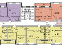 Продается 2-комнатная квартира ЖК Дивногорский, дом 24, 51.1 м², 5621000 рублей