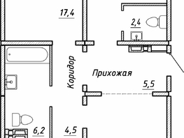 Продается 3-комнатная квартира ЖК Квартет, дом Дуэт, 86.7  м², 7750000 рублей