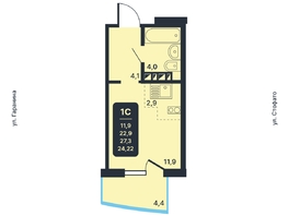 Продается Студия ЖК Никольский парк, дом 5, 24.22 м², 5780000 рублей