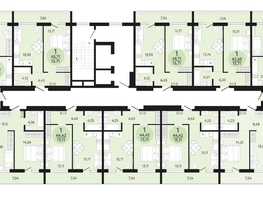 Продается 1-комнатная квартира ЖК Новый парк, дом 3, 45.71 м², 5192145 рублей
