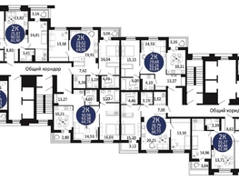 Продается 2-комнатная квартира ЖК Первый на Рябиновой, 68.77 м², 8549500 рублей