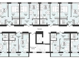 Продается 1-комнатная квартира ЖК Одоевский, дом 4, 40.51 м², 4368700 рублей
