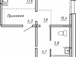 Продается 2-комнатная квартира ЖК Гренландия, Лес дом №5, 63.6 м², 7200000 рублей