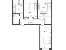 Продается 3-комнатная квартира Нарымская ул, 59.2 м², 9100000 рублей