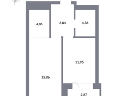 Продается 2-комнатная квартира ЖК Державина, 50, 46 м², 10500000 рублей