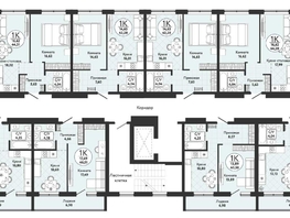 Продается 1-комнатная квартира ЖК Одоевский, дом 4, 40.5  м², 4346400 рублей