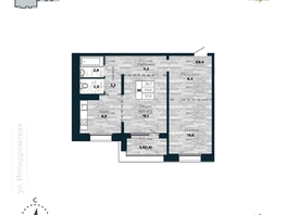 Продается 2-комнатная квартира ЖК Галактика, дом 4 Марс, 57.4 м², 9950000 рублей