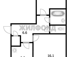 Продается 2-комнатная квартира Калинина ул, 44.1 м², 3600000 рублей