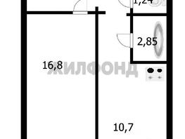 Продается 1-комнатная квартира Виталия Потылицына ул, 42.4 м², 4410000 рублей