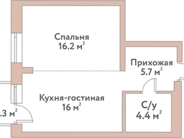 Продается 2-комнатная квартира ЖК Флора и Фауна, 18а, 42.3  м&sup2;, 13650000 рублей