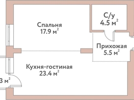 Продается 2-комнатная квартира ЖК Флора и Фауна, 18а, 51.3  м&sup2;, 18050000 рублей