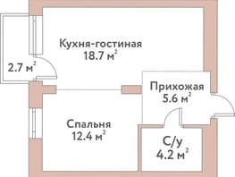 Продается 2-комнатная квартира ЖК Флора и Фауна, 18а, 40.9  м&sup2;, 14650000 рублей