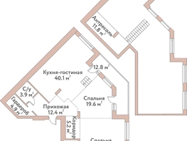 Продается 1-комнатная квартира ЖК Флора и Фауна, 18а, 142.2  м&sup2;, 67150000 рублей