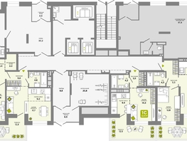 Продается 2-комнатная квартира ЖК Счастливый квартал, дом 2, 62.1 м², 9790000 рублей