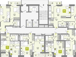Продается 2-комнатная квартира ЖК Счастливый квартал, дом 2, 40.8 м², 6690000 рублей