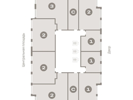 Продается 2-комнатная квартира ЖК Европейский берег, дом 45, 66.41  м², 10560000 рублей