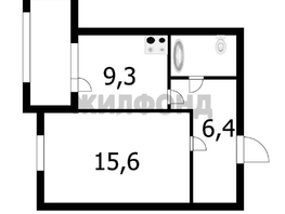 Продается 1-комнатная квартира Фабричная ул, 34.6  м², 5350000 рублей