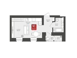 Продается Студия ЖК Промышленная 7, 25.2 м², 5501158 рублей