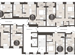 Продается 3-комнатная квартира ЖК Флагман Холл, 58.1 м², 8683000 рублей