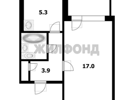 Продается 1-комнатная квартира Новосибирская ул, 29.8  м², 3600000 рублей