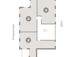 Продается 2-комнатная квартира ЖК Пшеница, дом 2.1, 79.72  м², 10510000 рублей