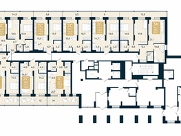 Продается Студия ЖК Первый на Есенина, дом 3, 41.1 м², 6516400 рублей
