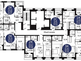 Продается 2-комнатная квартира ЖК Первый на Рябиновой, 64.47 м², 8055500 рублей