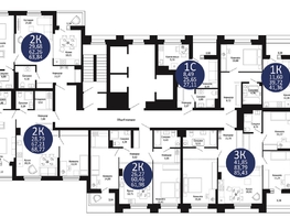 Продается 2-комнатная квартира ЖК Первый на Рябиновой, 68.77 м², 8498900 рублей