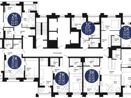 Продается 2-комнатная квартира ЖК Первый на Рябиновой, 61.52 м², 8048700 рублей
